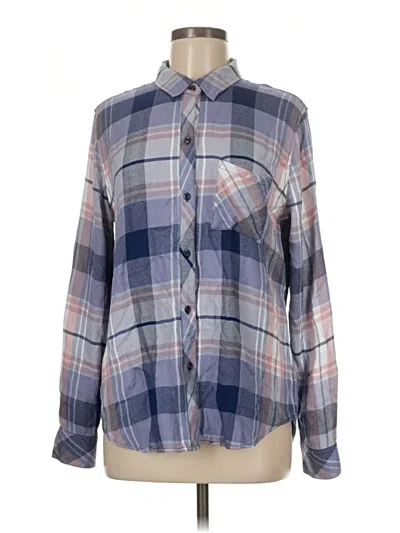 Pre-owned Rails Long Sleeve Button Down Shirt In Blue