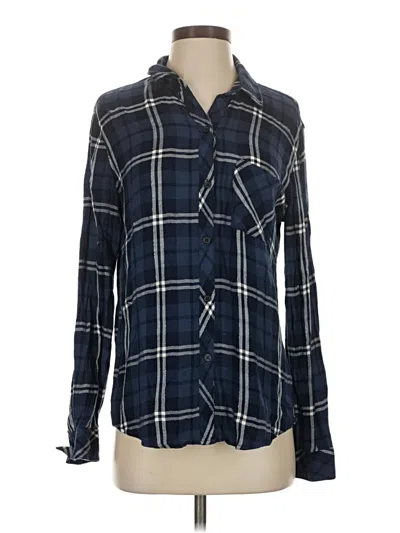 Pre-owned Rails Long Sleeve Button Down Shirt In Blue