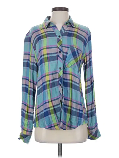 Pre-owned Rails Long Sleeve Button Down Shirt In Blue