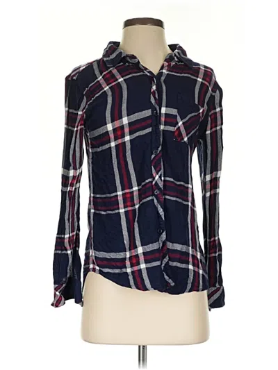 Pre-owned Rails Long Sleeve Button Down Shirt In Blue