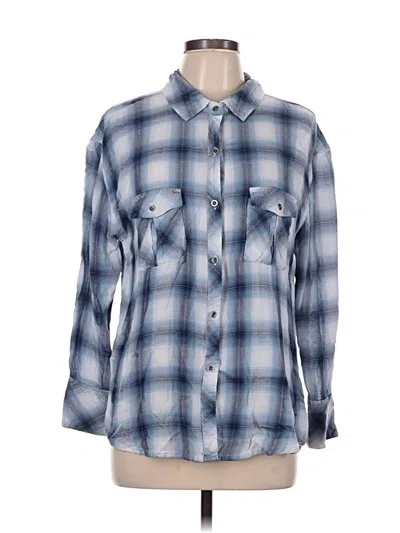 Pre-owned Rails Long Sleeve Button Down Shirt In Blue