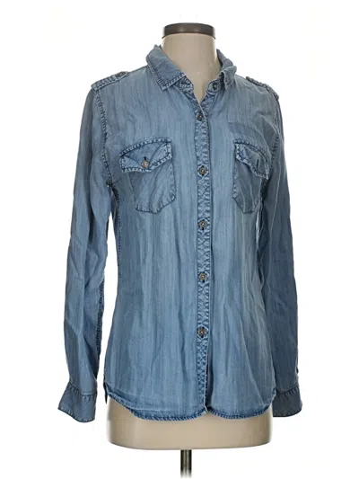 Pre-owned Rails Long Sleeve Button Down Shirt In Blue