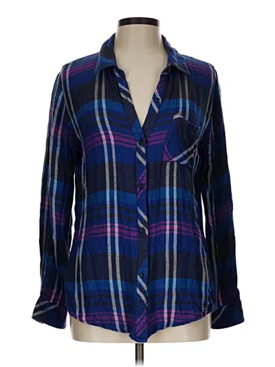 Pre-owned Rails Long Sleeve Button Down Shirt In Blue