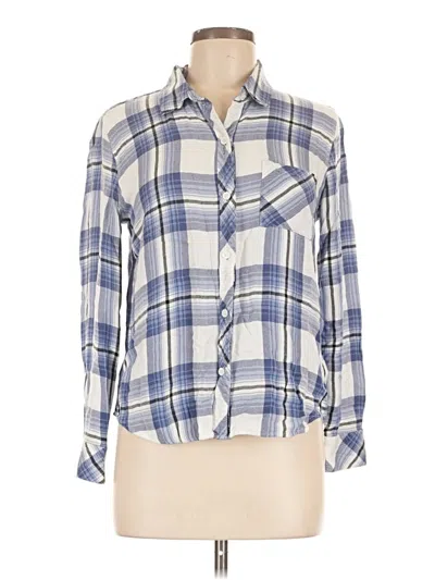 Pre-owned Rails Long Sleeve Button Down Shirt In Blue