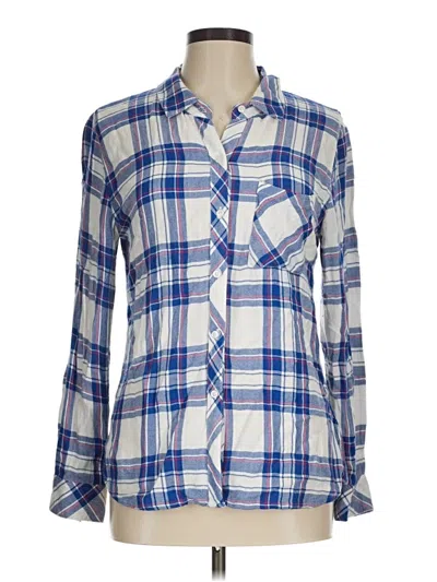 Pre-owned Rails Long Sleeve Button Down Shirt In Blue