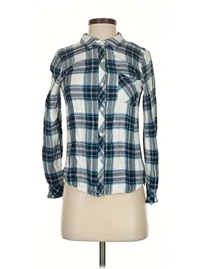 Pre-owned Rails Long Sleeve Button Down Shirt In Blue