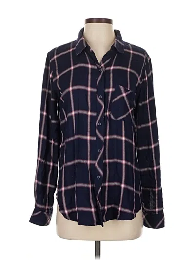 Pre-owned Rails Long Sleeve Button Down Shirt In Blue