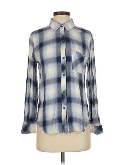 Pre-owned Rails Long Sleeve Button Down Shirt In Blue
