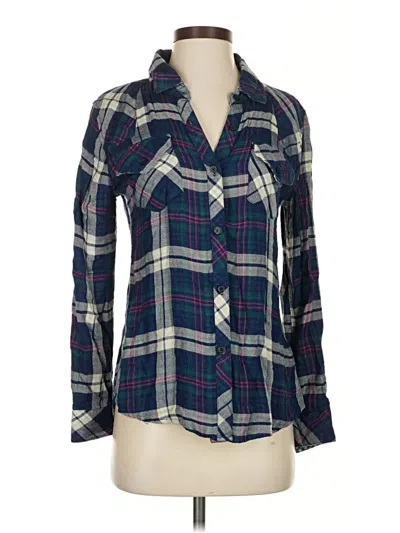 Pre-owned Rails Long Sleeve Button Down Shirt In Blue