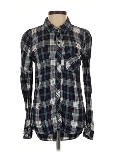 Pre-owned Rails Long Sleeve Button Down Shirt In Blue