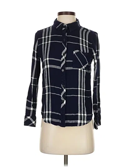 Pre-owned Rails Long Sleeve Button Down Shirt In Blue