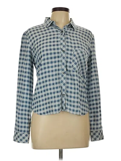 Pre-owned Rails Long Sleeve Button Down Shirt In Blue
