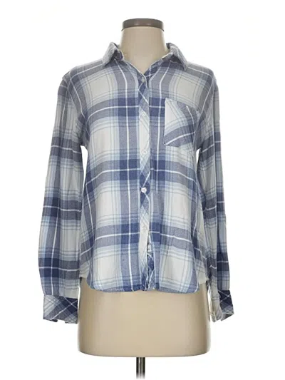 Pre-owned Rails Long Sleeve Button Down Shirt In Blue