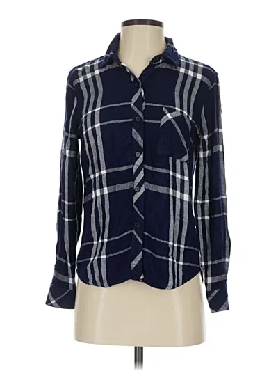 Pre-owned Rails Long Sleeve Button Down Shirt In Blue