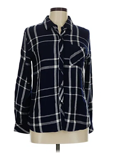 Pre-owned Rails Long Sleeve Button Down Shirt In Blue