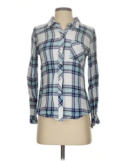 Pre-owned Rails Long Sleeve Button Down Shirt In Blue