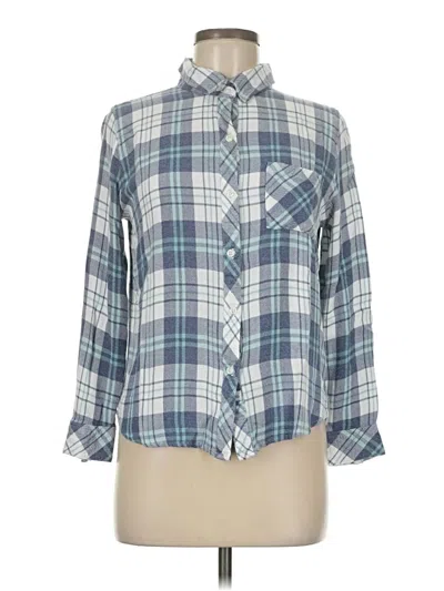 Pre-owned Rails Long Sleeve Button Down Shirt In Blue