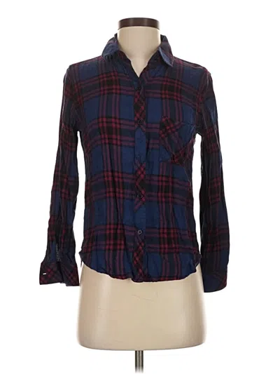 Pre-owned Rails Long Sleeve Button Down Shirt In Blue