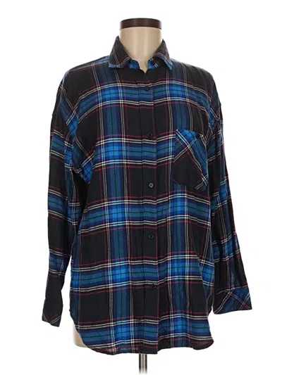 Pre-owned Rails Long Sleeve Button Down Shirt In Blue