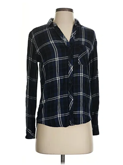 Pre-owned Rails Long Sleeve Button Down Shirt In Blue