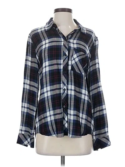 Pre-owned Rails Long Sleeve Button Down Shirt In Blue