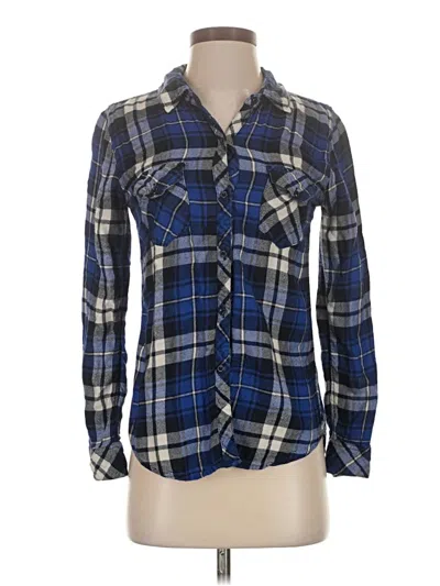 Pre-owned Rails Long Sleeve Button Down Shirt In Blue