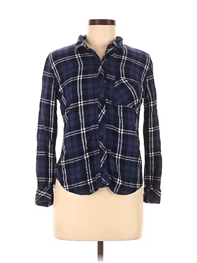 Pre-owned Rails Long Sleeve Button Down Shirt In Blue
