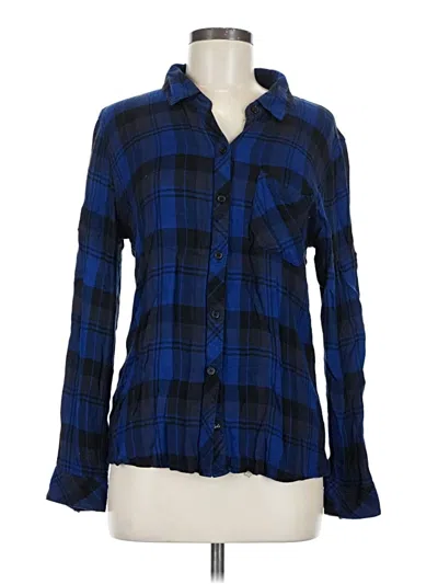 Pre-owned Rails Long Sleeve Button Down Shirt In Blue