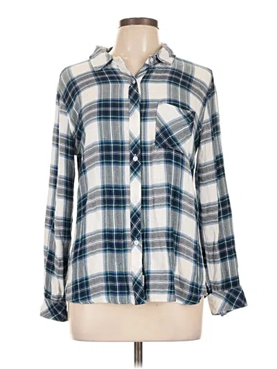 Pre-owned Rails Long Sleeve Button Down Shirt In Blue