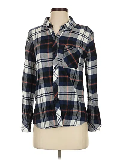 Pre-owned Rails Long Sleeve Button Down Shirt In Blue