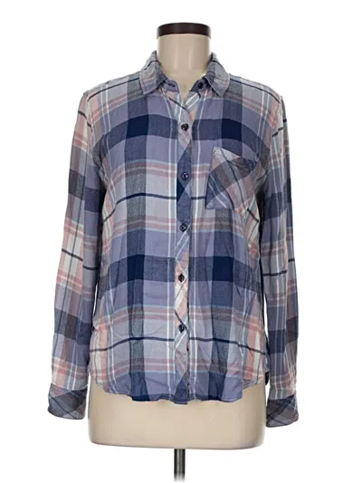Pre-owned Rails Long Sleeve Button Down Shirt In Blue