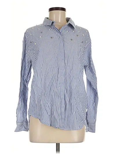 Pre-owned Rails Long Sleeve Button Down Shirt In Blue