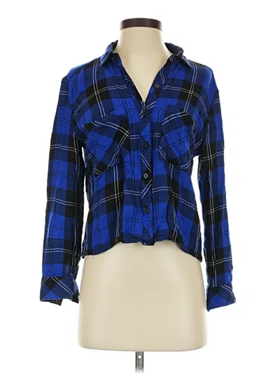 Pre-owned Rails Long Sleeve Button Down Shirt In Blue