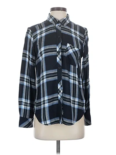 Pre-owned Rails Long Sleeve Button Down Shirt In Blue