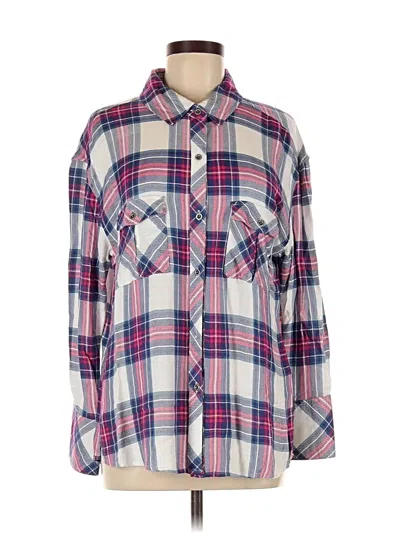 Pre-owned Rails Long Sleeve Button Down Shirt In Blue