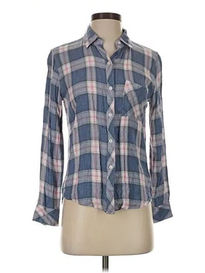 Pre-owned Rails Long Sleeve Button Down Shirt In Blue