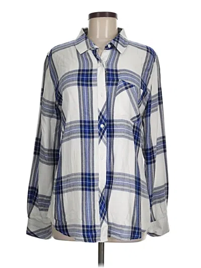 Pre-owned Rails Long Sleeve Button Down Shirt In Blue
