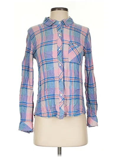Pre-owned Rails Long Sleeve Button Down Shirt In Blue
