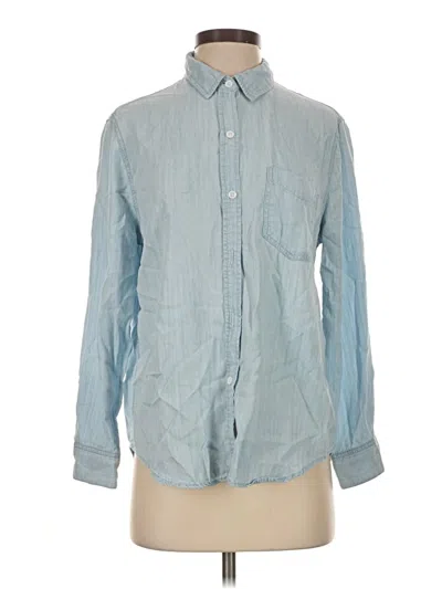 Pre-owned Rails Long Sleeve Button Down Shirt In Blue
