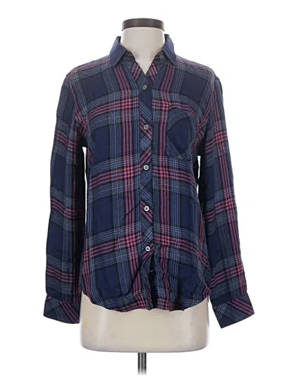 Pre-owned Rails Long Sleeve Button Down Shirt In Blue