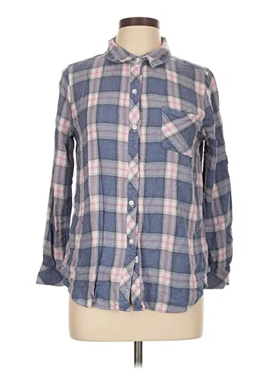 Pre-owned Rails Long Sleeve Button Down Shirt In Blue