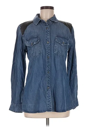Pre-owned Rails Long Sleeve Button Down Shirt In Blue