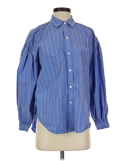 Pre-owned Rails Long Sleeve Button Down Shirt In Blue