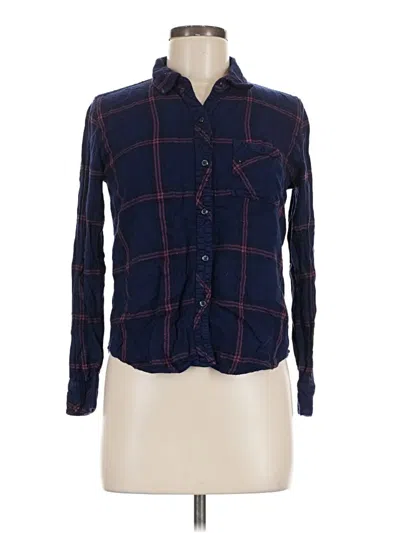 Pre-owned Rails Long Sleeve Button Down Shirt In Blue