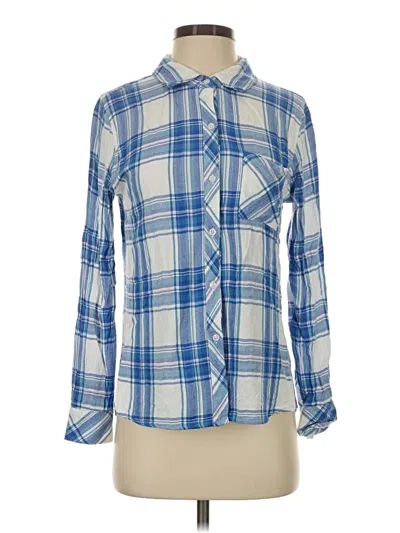 Pre-owned Rails Long Sleeve Button Down Shirt In Blue