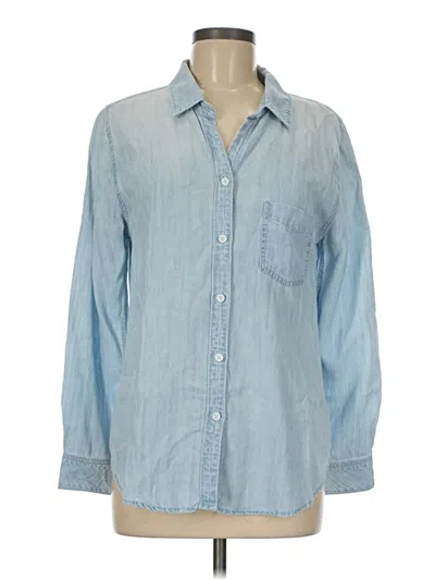 Pre-owned Rails Long Sleeve Button Down Shirt In Blue