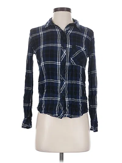 Pre-owned Rails Long Sleeve Button Down Shirt In Blue