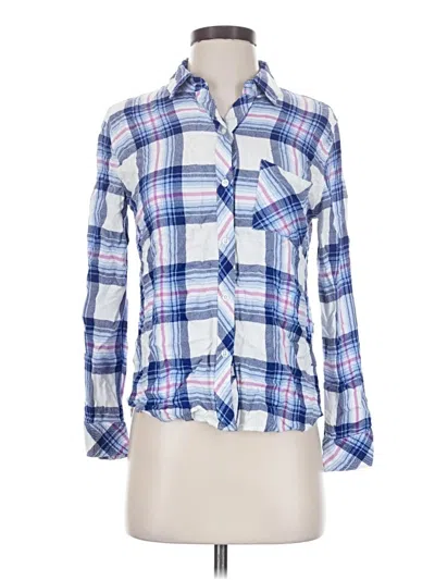Pre-owned Rails Long Sleeve Button Down Shirt In Blue
