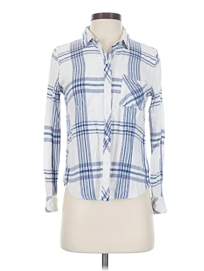 Pre-owned Rails Long Sleeve Button Down Shirt In Blue