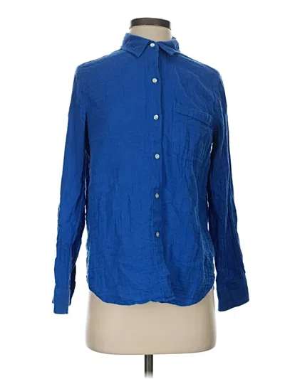 Pre-owned Rails Long Sleeve Button Down Shirt In Blue